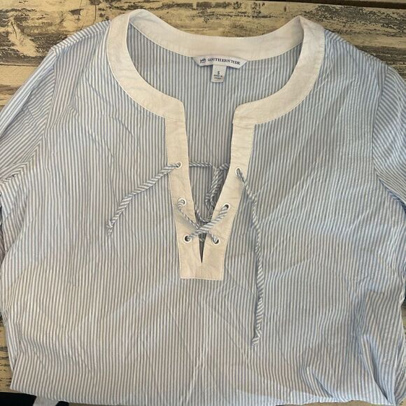 Southern Tide Womens Hailey Performance Seersucker Tunic - Picture 3 of 3